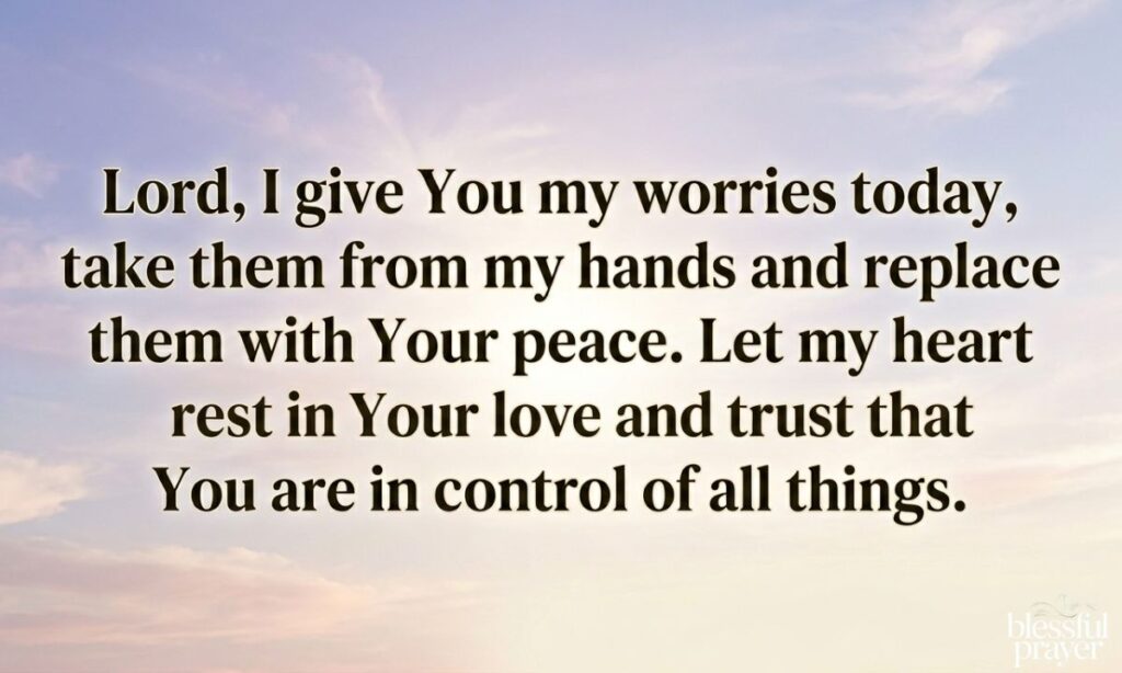 A Prayer to Overcome Worry