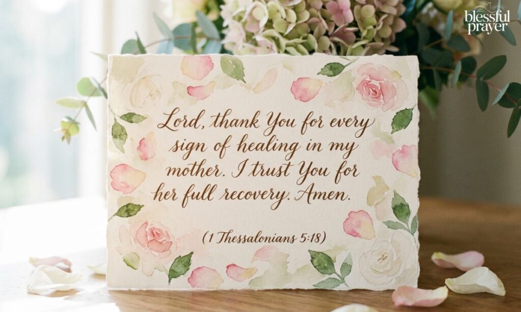 Thanksgiving Prayer for Signs of Recovery