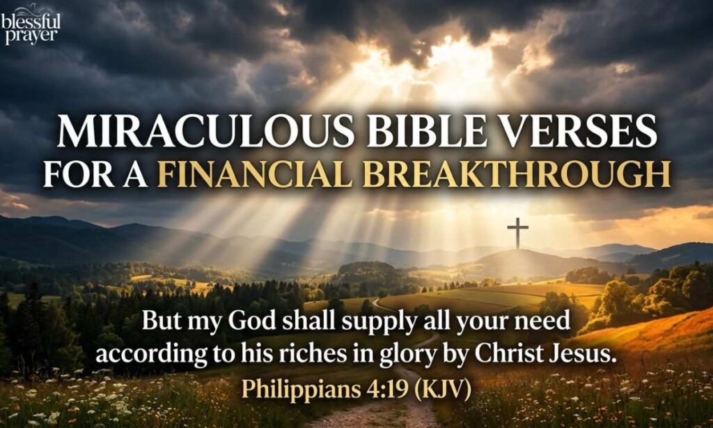 25 Miraculous Bible Verses For a Financial Breakthrough