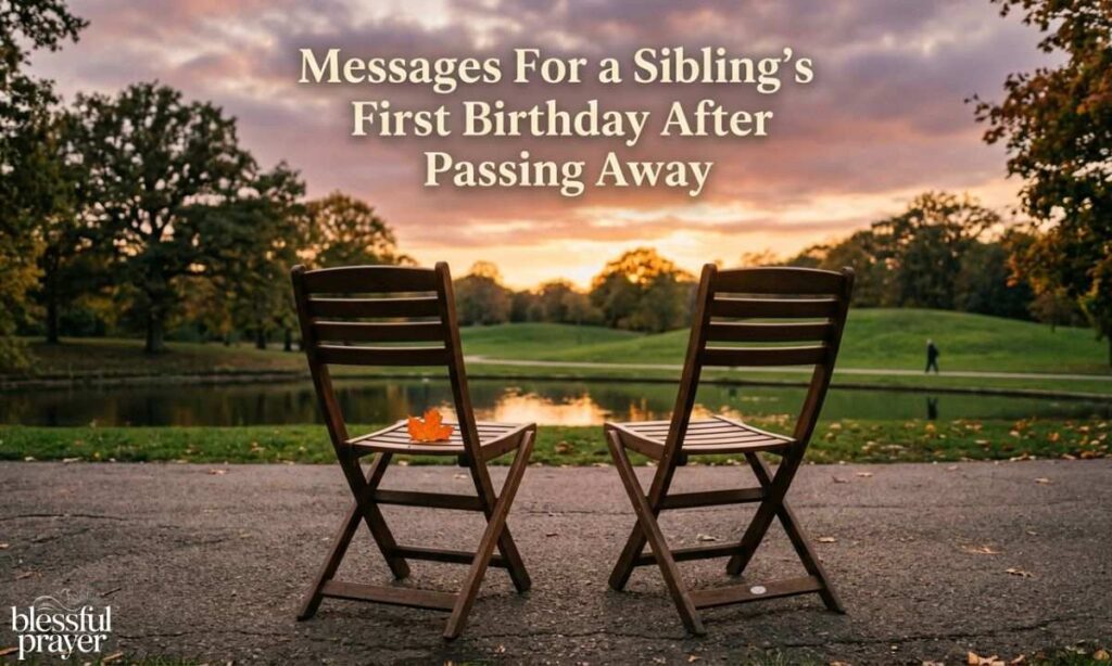 Messages For a Sibling's First Birthday After Passing Away