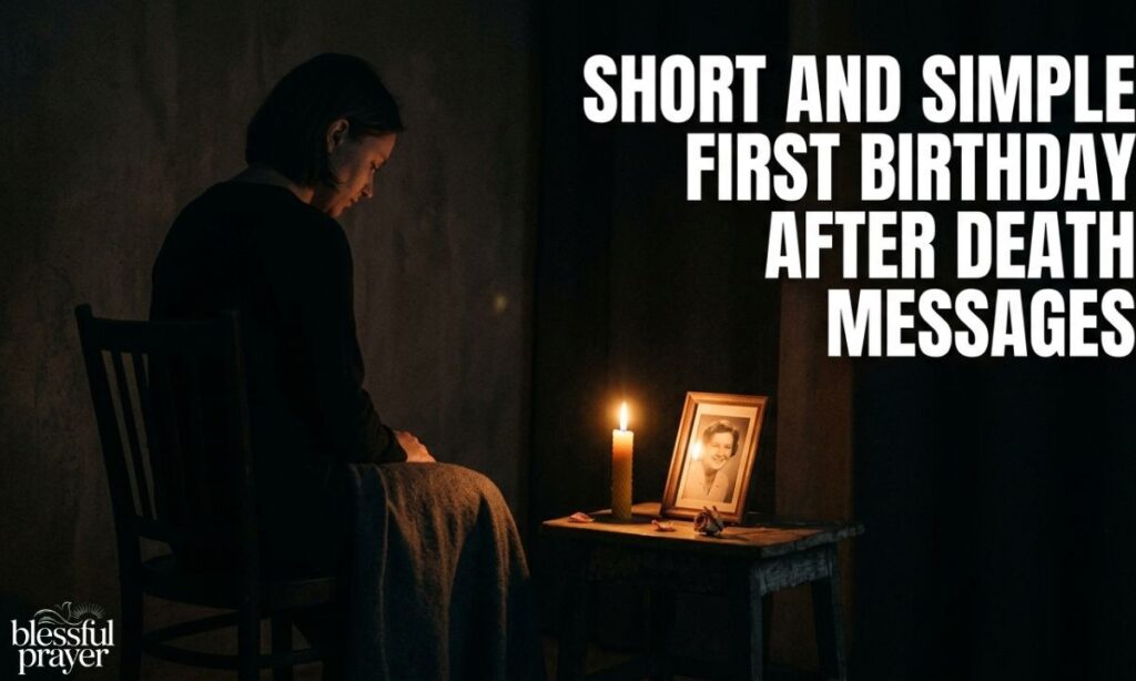Short and Simple First Birthday After Death Messages
