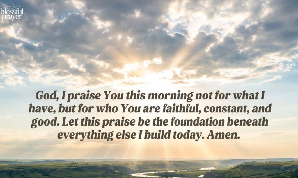 Praise Prayer for God's Faithfulness
