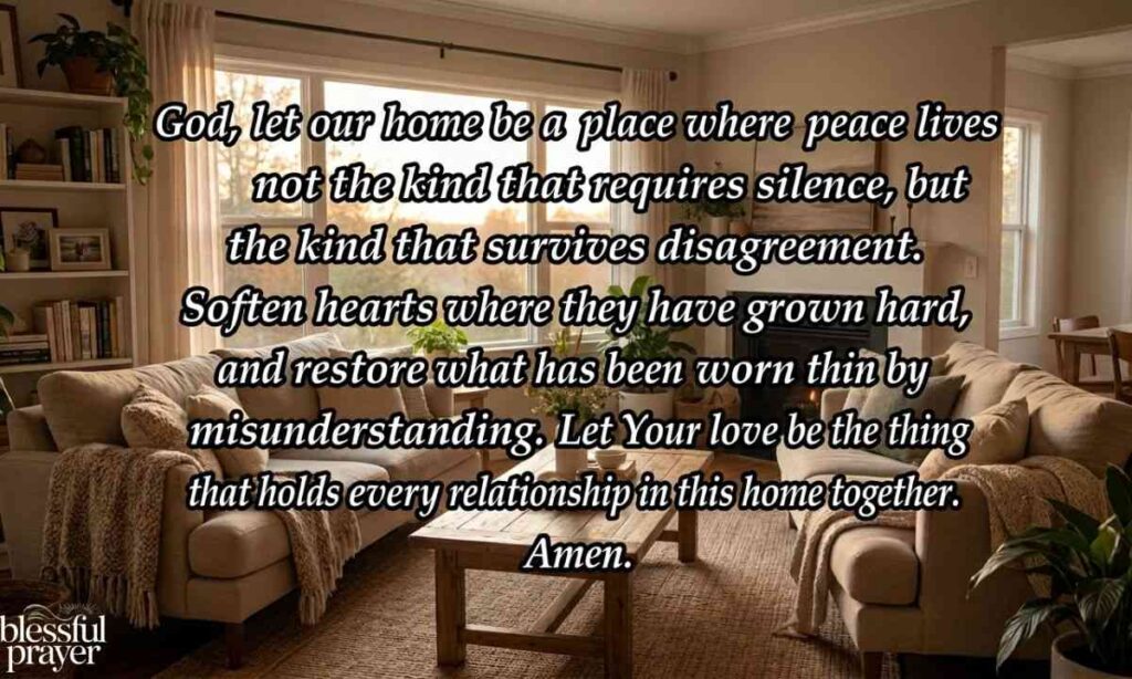 Prayer for Peace in the Home