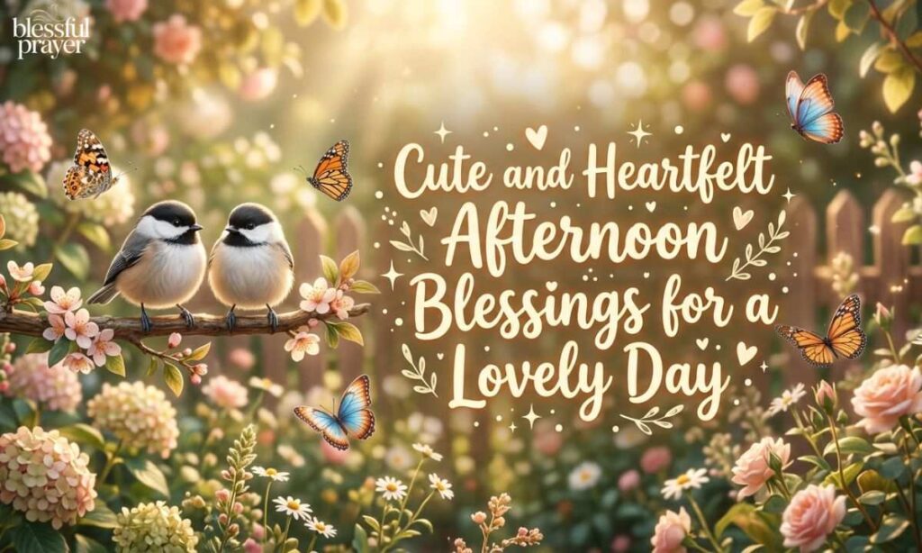 Cute and Heartfelt Afternoon Blessings for a Lovely Day