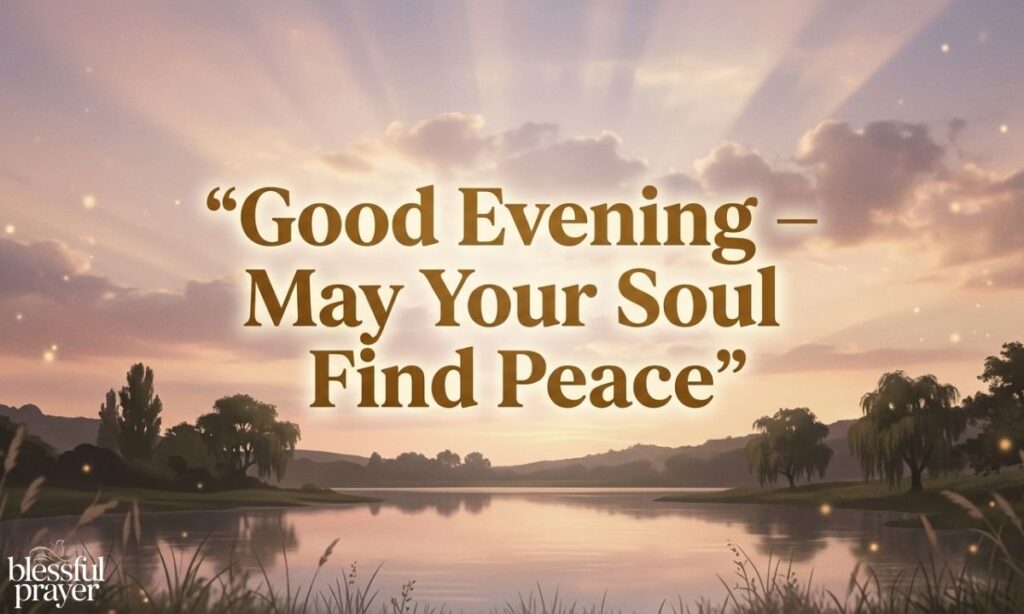 Good Evening Blessings Spiritual Words
