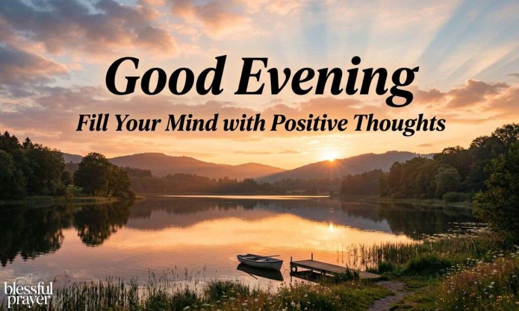 Good Evening Blessings Positive Thoughts