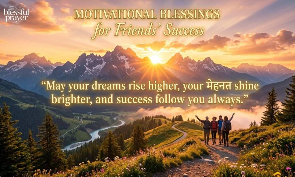 Motivational Blessings for Friends' Success