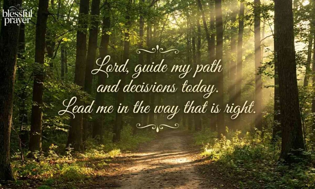 Saturday Morning Prayer for Guidance and Direction