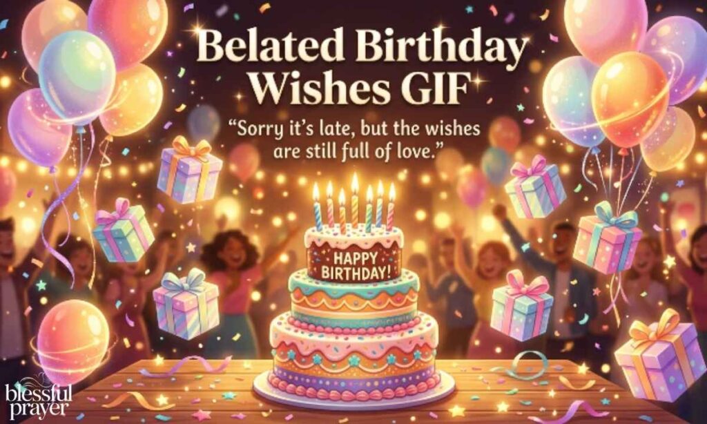 Belated Birthday Wishes GIF