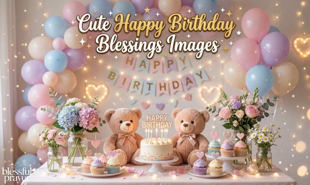 Cute Happy Birthday Blessings Images