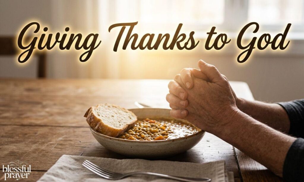 Giving Thanks to God
