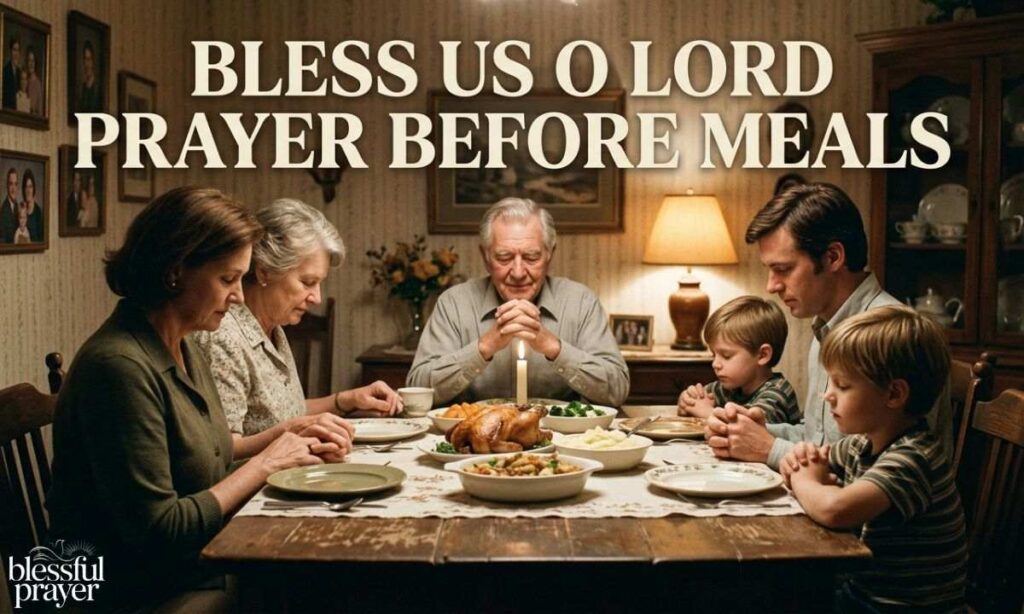 Traditional Bless Us O Lord Prayer Before Meals
