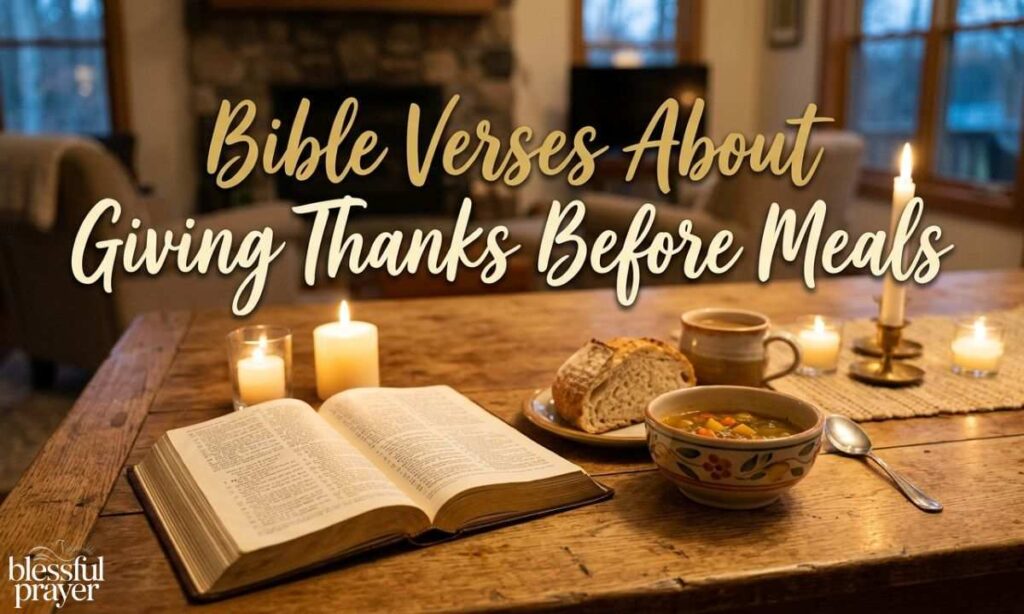 Bible Verses About Giving Thanks Before Meals