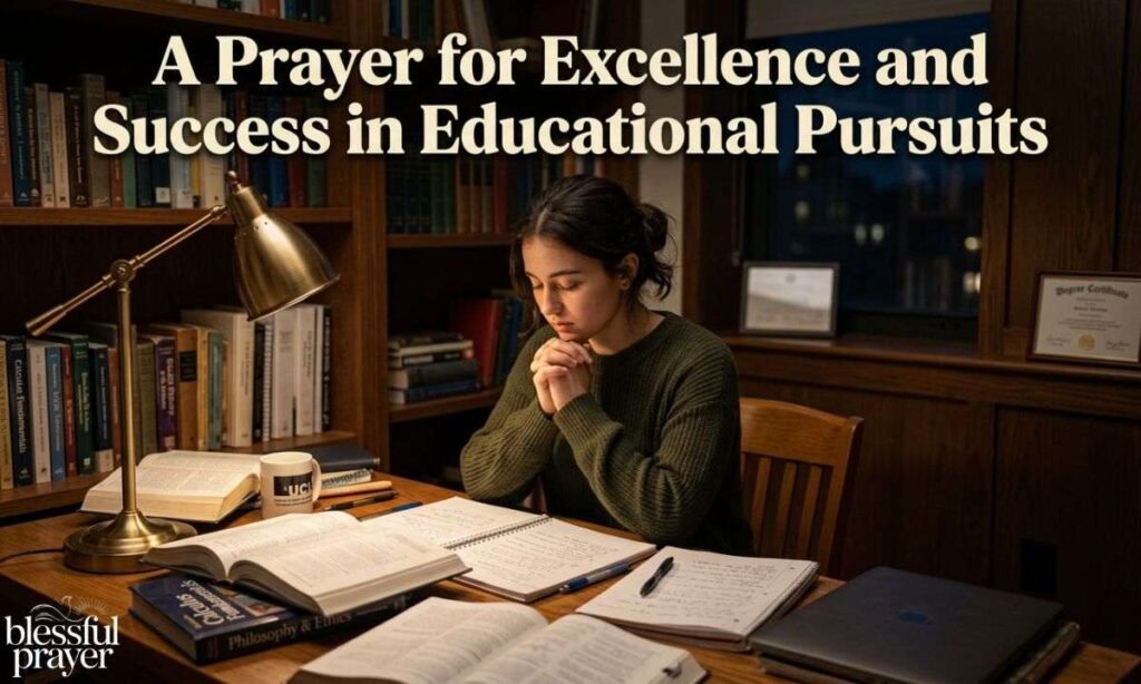 A Prayer for Excellence and Success in Educational Pursuits