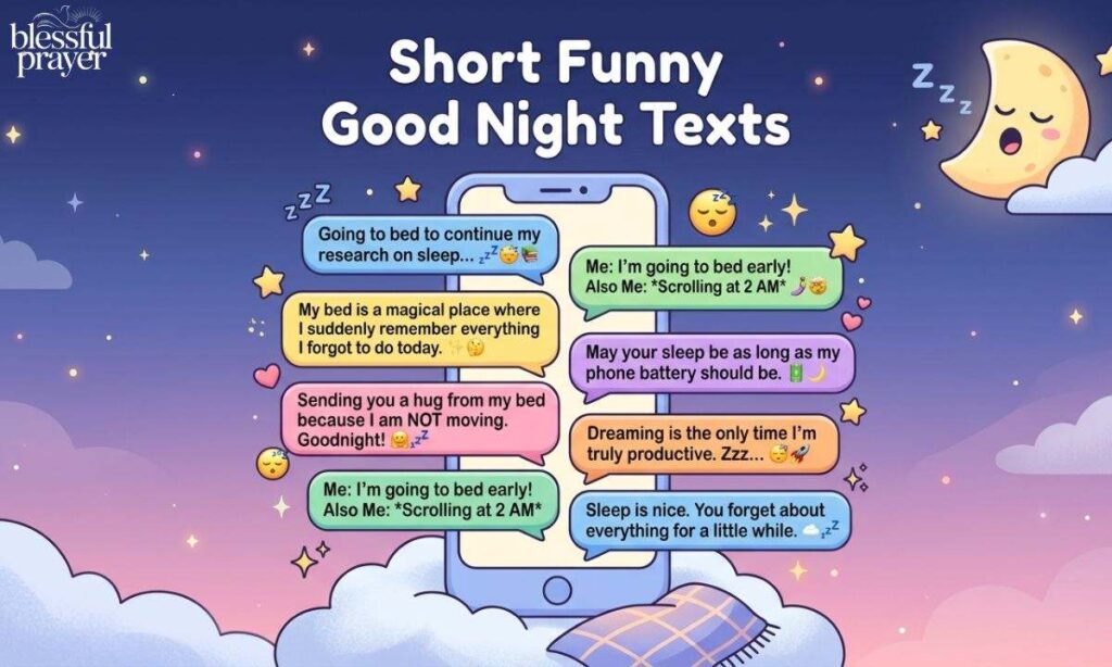 Short Funny Good Night Texts