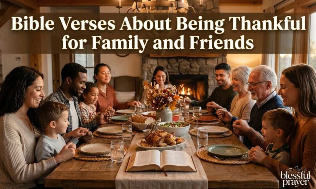 Bible verses about being thankful for family and friends
