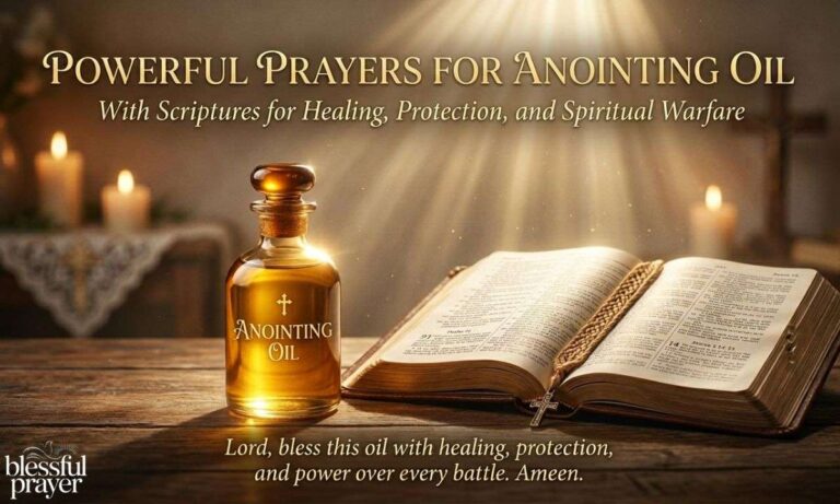 45+Powerful Prayers for Anointing Oil with Scriptures for Healing, Protection, and Spiritual Warfare